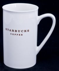 Starbucks Tall Cafe Brown Letters Coffee Mug
